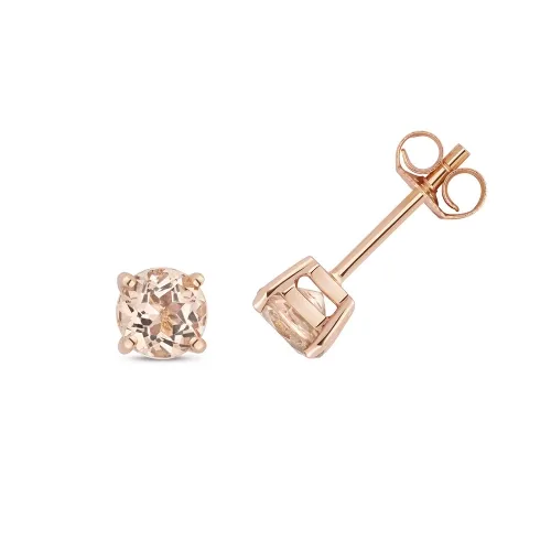 Rose Gold Morganite Earrings